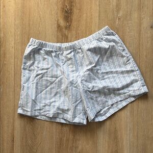 Striped Blue and White Brandy Melville short